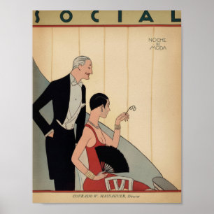 Vintage Art Deco - Sociaal - Bij de Opera Poster