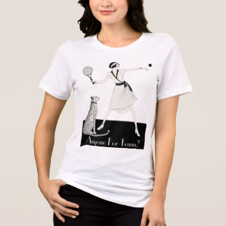 Vintage Art Deco Tennisspeler Tri-Blend Shirt