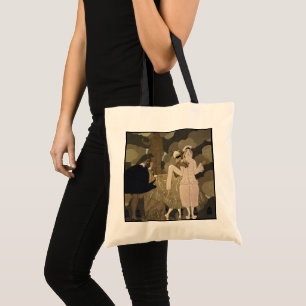 Vintage Art Deco, Verrassing door George Barbier Tote Bag