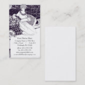 Vintage Art Deco-Visitekaartje Visitekaartje (Voorkant / Achterkant)