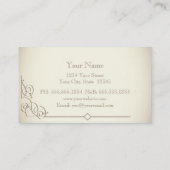 Vintage Art Deco-Visitekaartje Visitekaartje (Achterkant)