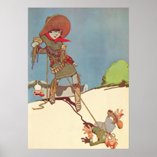 Vintage Art Deco - Voor Iedereen - Cowgirl Poster