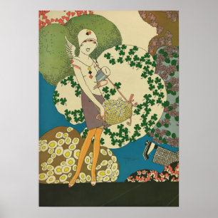 Vintage Art Deco - Voor Iedereen - Engel Poster