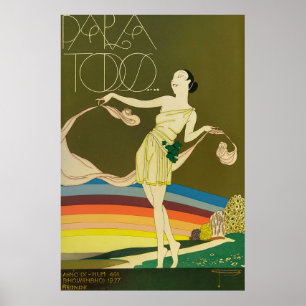 Vintage Art Deco - Voor Iedereen - Grieks Meisje Poster