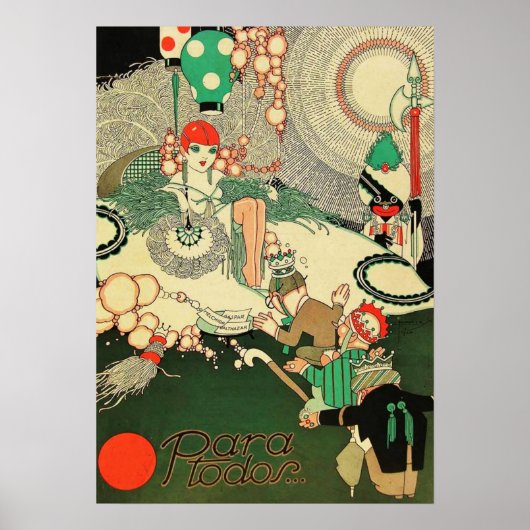 Vintage Art Deco - Voor Iedereen - Poster (Voorkant)
