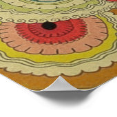 Vintage Art Deco - Voor Iedereen - Psychedelisch Poster (Hoek)
