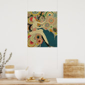 Vintage Art Deco - Voor Iedereen - Psychedelisch Poster (Keuken)