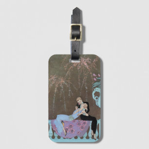 Vintage Art Deco Vuurwerk Le Feu, George Barbier Bagagelabel