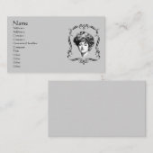 Vintage Art Gibson Girl Visitekaartje (Voorkant / Achterkant)