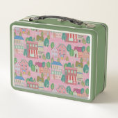 Vintage Art Lunch Box Green (Achterkant)