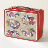 Vintage Art Lunch Box Red (Achterkant)