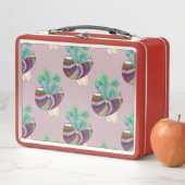 Vintage Art Lunch Box Red (In situ)