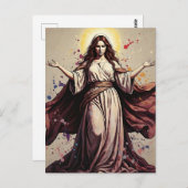 Vintage Art Mary Magdalene   Briefkaart (Voorkant / Achterkant)