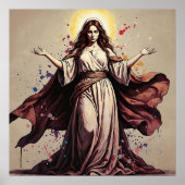 Vintage Art Mary Magdalene   Poster (Voorkant)