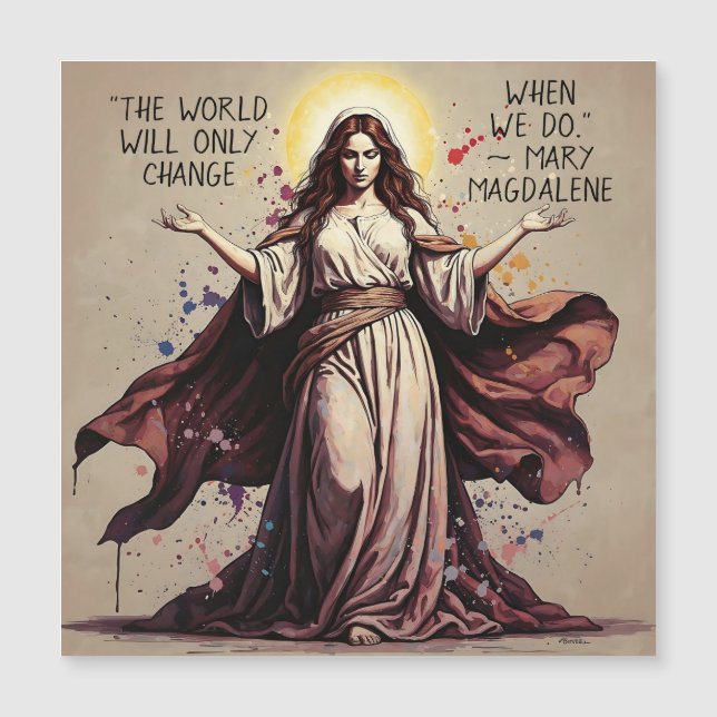 Vintage Art Mary Magdalene Quote  (Voorkant)