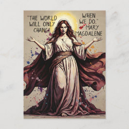 Vintage Art Mary Magdalene Quote  Briefkaart