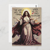 Vintage Art Mary Magdalene Quote  Briefkaart (Voorkant / Achterkant)
