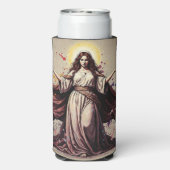 Vintage Art Mary Magdalene Quote  Seltzer Blikjeskoeler (Seltzer Achterkant)