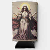 Vintage Art Mary Magdalene Quote  Seltzer Blikjeskoeler (Achterkant)