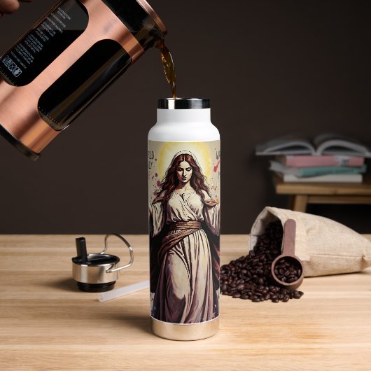 Vintage Art Mary Magdalene Quote  Waterfles (Koffie)