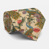 Vintage Art Nouveau 1890 The Peacock Pattern Stropdas (Opgerold)