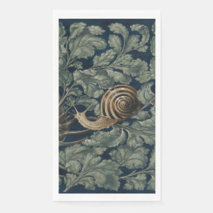 Vintage Art Nouveau Botanische Slak Antiek Servet