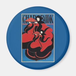 Vintage Art Nouveau Chap Book Thanksgiving Magneet