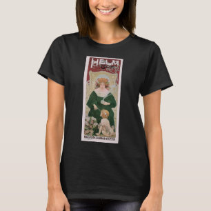 Vintage Art Nouveau Helm Cacao door Privat Livemon T-shirt