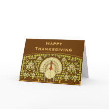 Vintage Art Nouveau kalkoen Thanksgiving