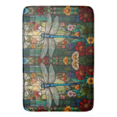Vintage art nouveau libelle boho chic badmat (Voorkant Verticaal)
