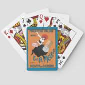 Vintage Art Nouveau Magazzini Italiani door Capiel Pokerkaarten (Achterkant)