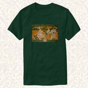 Vintage Art Nouveau-motorfiets Werner Cycling T-shirt