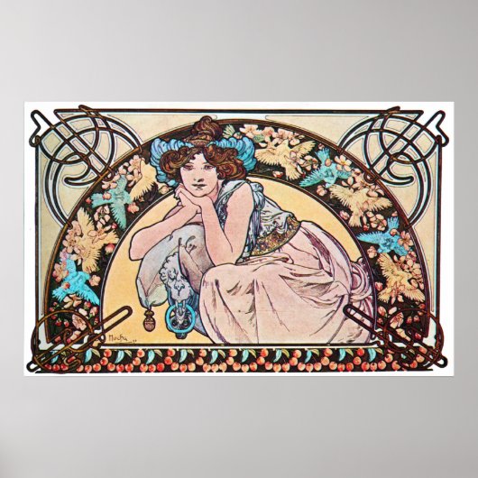 Vintage Art Nouveau Poster (Voorkant)