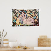 Vintage Art Nouveau Poster (Keuken)