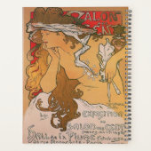 Vintage Art Nouveau-posterontwerp Planner (Achterkant)