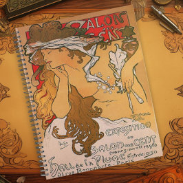 Vintage Art Nouveau-posterontwerp Planner