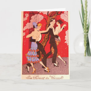 Vintage Art Nouveau ~ The Fury of Tango Kaart