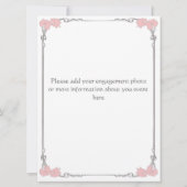 Vintage - Art Nouveau Wedding Invitation Kaart (Achterkant)