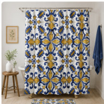 Vintage Artisan Classic Blue and Gold European 