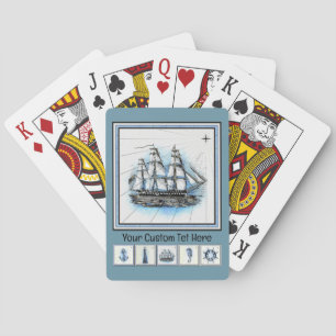 Vintage artistieke artistieke zolder pokerkaarten
