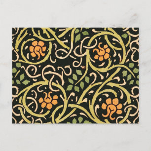 Vintage Arts and Crafts bloempatroon Roycroft Briefkaart