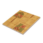 Vintage Arts & Crafts Floral Bouquets Pattern Tegeltje (Zijkant)