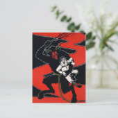 Vintage Artsy Krampus Briefkaart (Staand voorkant)