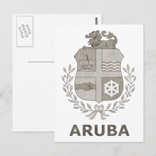 Vintage Aruba Briefkaart (Voorkant / Achterkant)