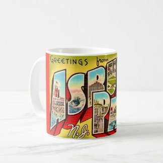 Vintage Asbury Park Ansichtkaart Mok