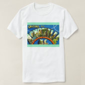 Vintage Asheville Greetings T Shirt (Design voorkant)
