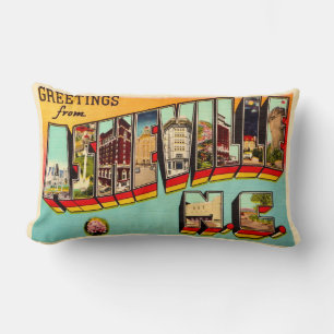 Vintage Asheville NC Postkaart Worp Kussen