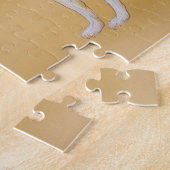 Vintage Asian Borzoi Art Puzzle Legpuzzel (Zijkant)