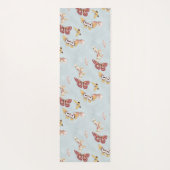 Vintage Asian Butterflies Yogamat (Achterkant)