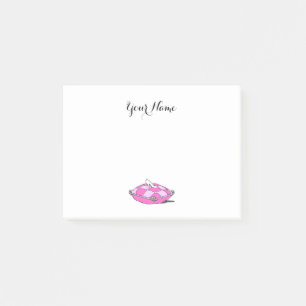 Vintage Assepoester Slipper op Roze Pillow Sticky Post-it® Notes